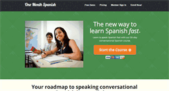 Desktop Screenshot of onemonthspanish.com