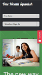 Mobile Screenshot of onemonthspanish.com